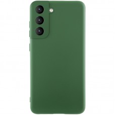 Чохол Silicone Cover Lakshmi Full Camera (AA) для Samsung Galaxy S21 FE Зелений / Dark green