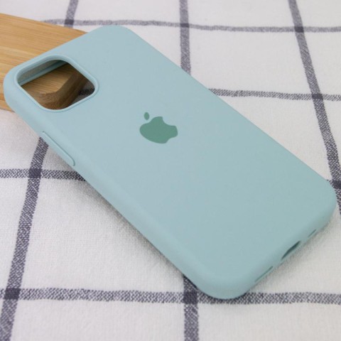 Чохол Silicone Case Full Protective (AA) для Apple iPhone 12 Pro / 12 (6.1") Бірюзовий / Turquoise