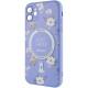 TPU+PC чохол Secret Garden with MagSafe для Apple iPhone 12 (6.1") Lilac