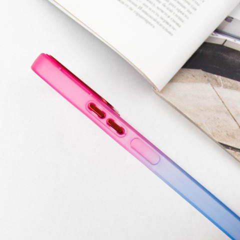 Чохол TPU+PC Fresh sip series для Xiaomi Redmi 12 Синій / Рожевий