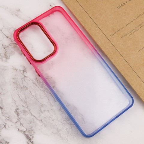 Чохол TPU+PC Fresh sip series для Samsung Galaxy A55 Синій / Рожевий