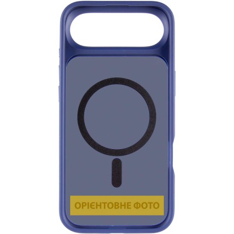 TPU+PC чохол Metal Buttons with MagSafe для Apple iPhone 17 Air (6.5") Синій / Navy Blue