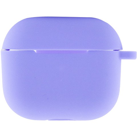 Силіконовий футляр для навушників AirPods 3 Бузковий / Dasheen