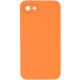 Silicone Case Square Full Camera Protective (AA) NOLOGO для Apple iPhone 6/6s (4.7") Помаранчевий / Papaya