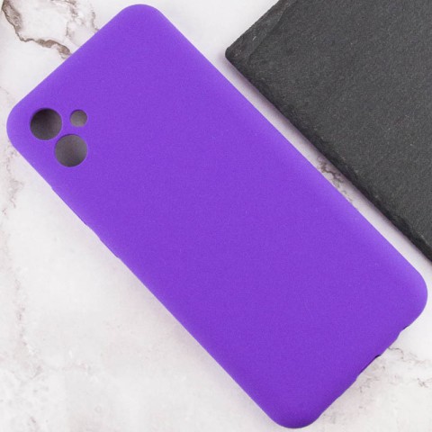 Чохол Silicone Cover Lakshmi Full Camera (AAA) для Samsung Galaxy A04e Фіолетовий / Amethyst