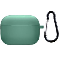 Силіконовий футляр з мікрофіброю для навушників Airpods 4 Зелений / Pine Needle
