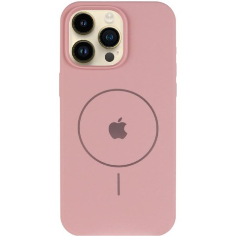 Чохол Silicone Case Full Protective (AA) V2 with MagSafe для Apple iPhone 11 Pro Max (6.5") Рожевий / Pink Sand