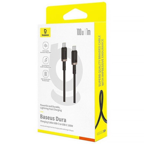 Дата кабель Baseus Dura Series Fast Charging Type-C to Type-C 100W (1m) (P10377803U01) Gold / Black