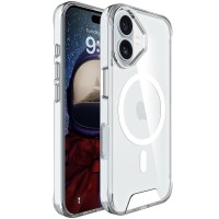 Чохол TPU Space Case with MagSafe для Apple iPhone 17 (6.3") Прозорий