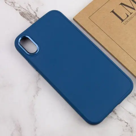 TPU чохол Bonbon Metal Style для Apple iPhone XS Max (6.5") Синій / Denim Blue