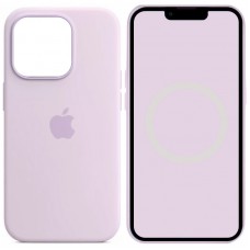 Чохол Silicone case (AAA) full with Magsafe and Animation для Apple iPhone 14 Pro Max (6.7") Бузковий / Lilac