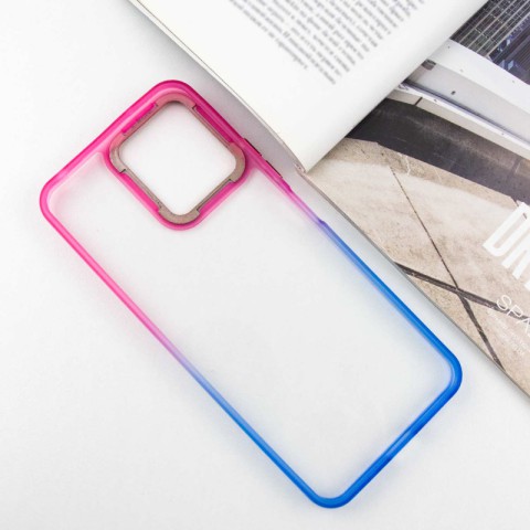 Чохол TPU+PC Fresh sip series для Xiaomi Redmi 12 Синій / Рожевий