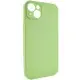 Чохол Silicone Case Full Camera Protective (AA) NO LOGO для Apple iPhone 14 (6.1") М'ятний / Mint