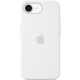 Чохол Silicone case (AAA) with Magsafe для Apple iPhone 16e (6.1") White