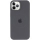 Чохол Silicone Case Full Protective (AA) with MagSafe для Apple iPhone 12 Pro / 12 (6.1") Сірий / Dark Gray