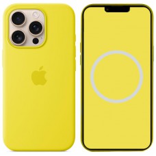 Чохол Silicone case (AAA) with Magsafe and Animation для Apple iPhone 16 Pro Max (6.9") Star Fruit