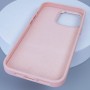 Шкіряний чохол Bonbon Leather Metal Style with MagSafe для Apple iPhone 11 Pro Max (6.5") Рожевий / Light pink