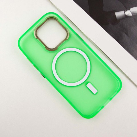 Чохол TPU+PC Lily with MagSafe для Apple iPhone 15 Pro (6.1") Neon Green