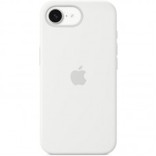 Чохол Silicone case (AAA) with Magsafe для Apple iPhone 16e (6.1") White