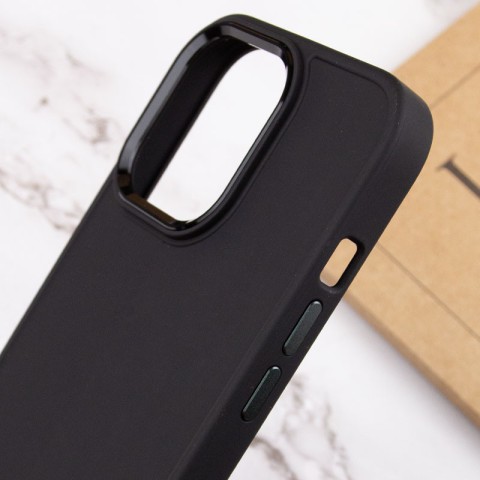 TPU чохол Bonbon Metal Style для Apple iPhone 13 Pro (6.1") Чорний / Black