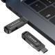 Флеш накопичувач USAMS US-ZB349 USB3.2 Type-C High-Speed Flash Drive With Dual Ports 256Gb Tarnish