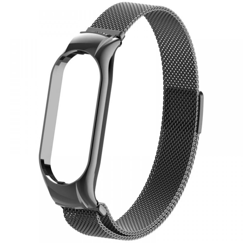 Ремінець Milanese Loop Design для Xiaomi Mi Band 7 Black