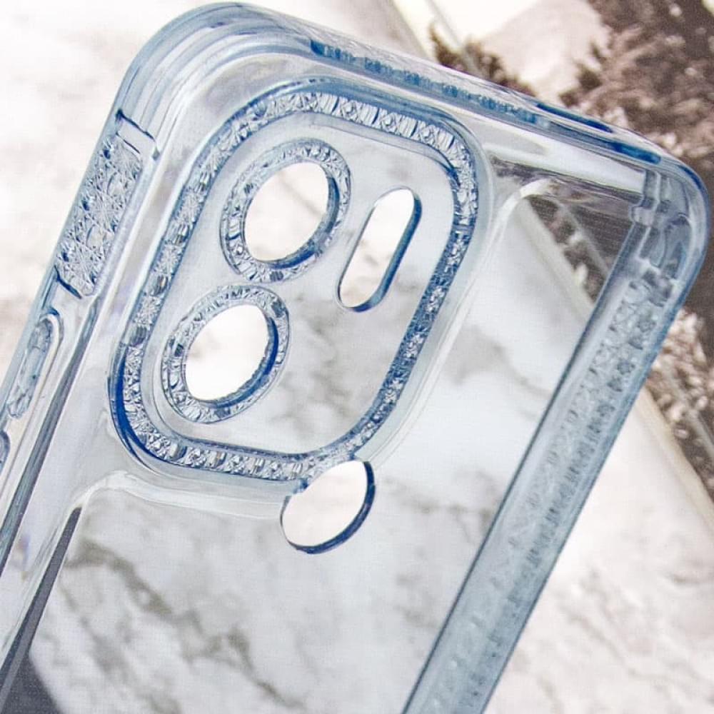 Чохол TPU Starfall Clear для Xiaomi Poco C51 Блакитний