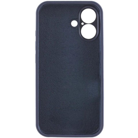 Чохол Silicone Case Full Camera Protective (AA) для Apple iPhone 17 (6.3") Темно-синій / Midnight blue