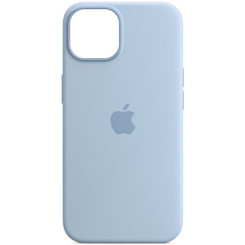 Чохол Silicone case (AAA) with Magsafe and Animation для Apple iPhone 14 (6.1") Блакитний / Sky