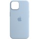 Чохол Silicone case (AAA) with Magsafe and Animation для Apple iPhone 14 (6.1") Блакитний / Sky