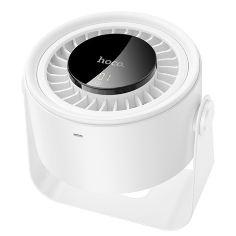 Настільний вентилятор Hoco HX66 desktop circulating fan 3000 mAh White