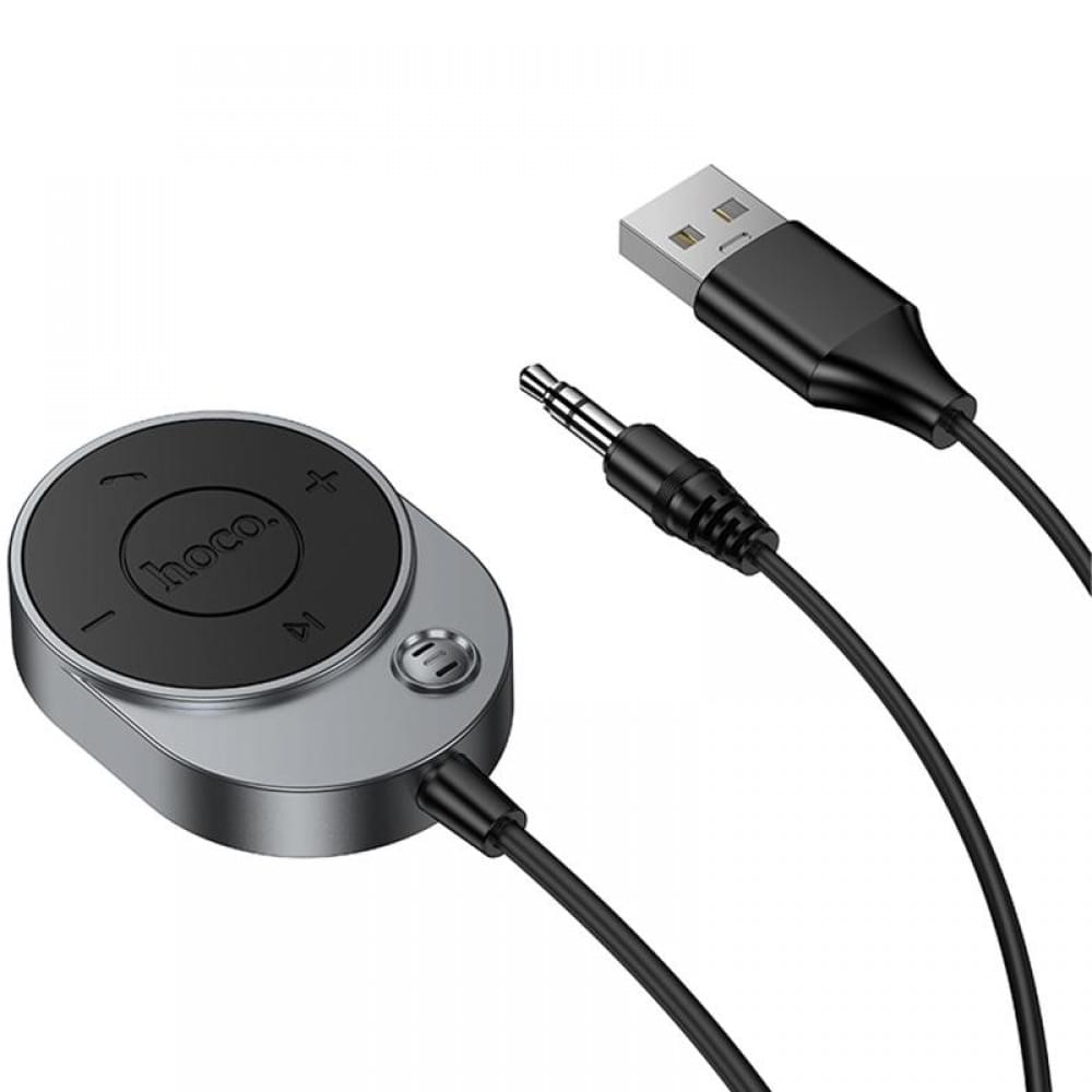 Bluetooth аудіо ресивер Hoco E150 Path AUX BT5.4 Metal gray