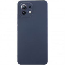 Чохол Silicone Cover Lakshmi Full Camera (AA) для Xiaomi Mi 11 Lite Синій / Midnight Blue