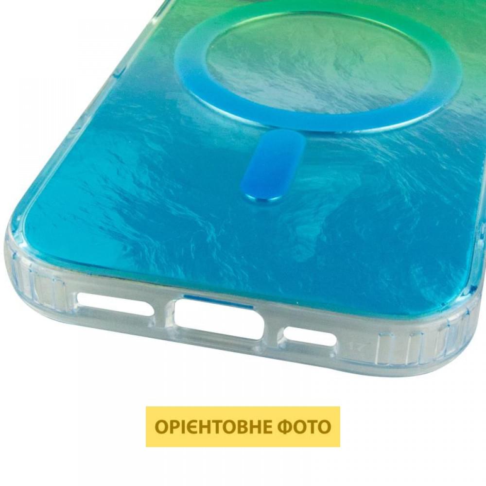 Чохол TPU Shiny Mountain (MagFit) для Apple iPhone 17 (6.3") Green / Blue