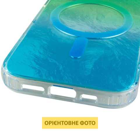 Чохол TPU Shiny Mountain (MagFit) для Apple iPhone 17 (6.3") Green / Blue