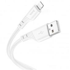 Дата кабель Hoco X97 Crystal color USB to Lightning (1m) White