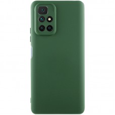 Чохол Silicone Cover Lakshmi Full Camera (AA) для Xiaomi Redmi 10 Зелений / Dark green