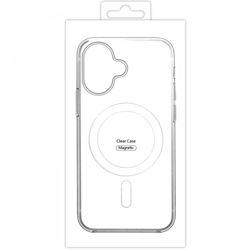 Чохол TPU Clear Case with MagSafe для Apple iPhone 16 (6.1") Clear