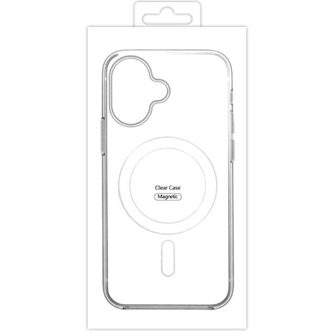 Чохол TPU Clear Case with MagSafe для Apple iPhone 16 (6.1") Clear