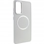 TPU чохол Bonbon Metal Style with MagSafe для Samsung Galaxy S24+ Білий / White