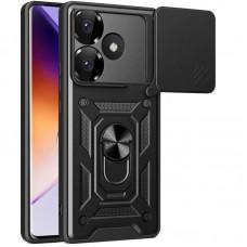 Ударостійкий чохол Camshield Serge Ring для Xiaomi Poco F6 Чорний