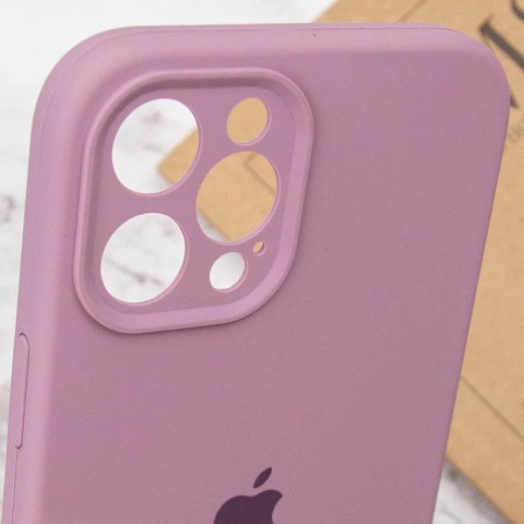 Чохол Silicone Case Full Camera Protective (AA) для Apple iPhone 12 Pro (6.1") Ліловий / Lilac Pride