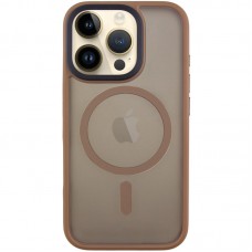 TPU+PC чохол Metal Buttons with MagSafe для Apple iPhone 16 Pro (6.3") Золотий