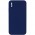 Silicone Case Square Full Camera Protective (AA) NOLOGO для Apple iPhone X / XS (5.8") Темно-синій / Midnight blue