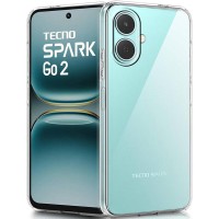 TPU чохол Epic Transparent 1,5mm Full Camera для TECNO Spark Go 2 (KM4) Безбарвний (прозорий)
