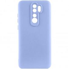 Чохол TPU GETMAN Liquid Silk Full Camera для Xiaomi Redmi Note 8 Pro Бузковий / Light purple
