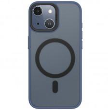 TPU+PC чохол Blueo Skin Friendly Frosted with MagSafe для Apple iPhone 15 (6.1") Синій