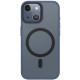 TPU+PC чохол Blueo Skin Friendly Frosted with MagSafe для Apple iPhone 15 (6.1") Синій