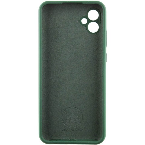 Чохол Silicone Cover Lakshmi Full Camera (AA) with logo для Samsung Galaxy A06 Зелений / Dark green