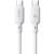 Дата кабель Baseus Silky Series OS Fast Charging Type-C to Type-C 100W (2m) (P10377704) Moon White